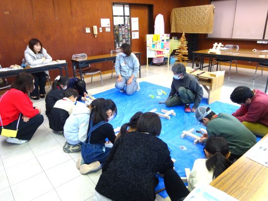 親子で木工細工